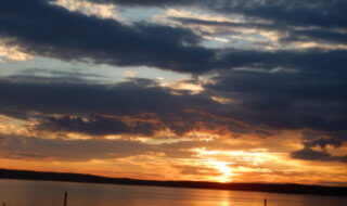 Sunset Jordan Lake North Carolina